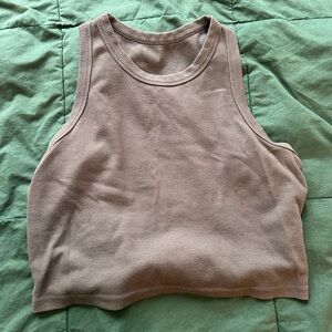 Women's Tan Sleeveless Top